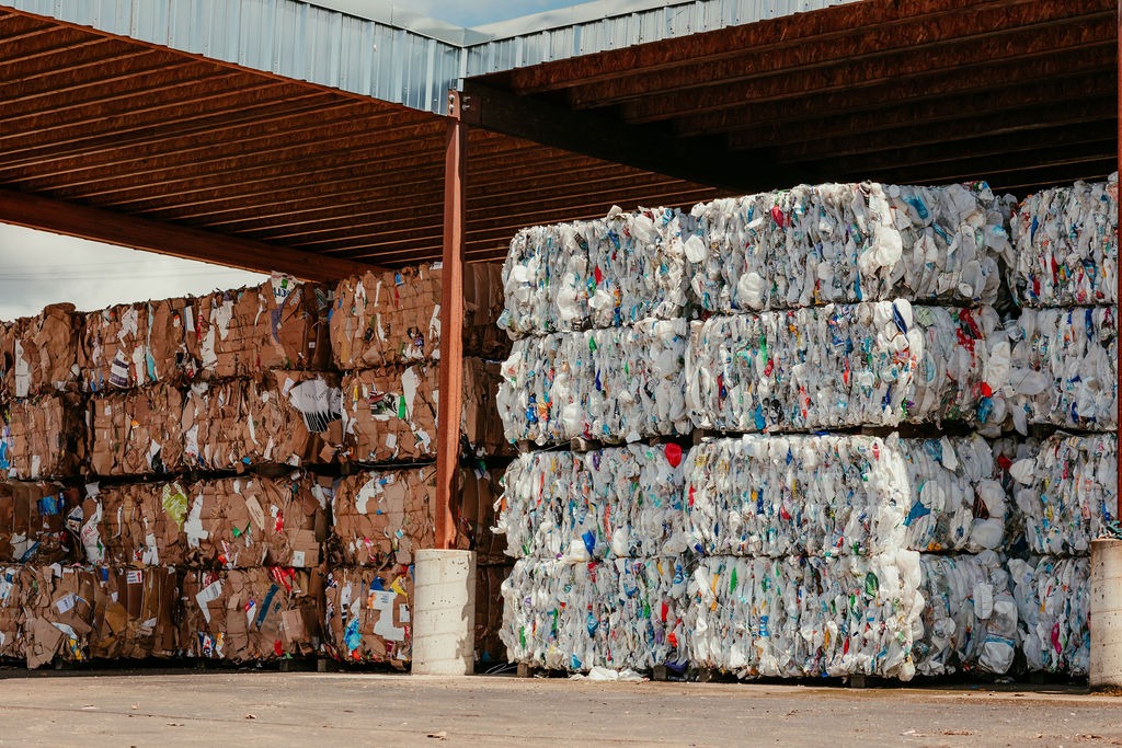 Plastic and Cardboard Recycling at Roseburg Disposal